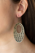 Load image into Gallery viewer, Paparazzi Jewelry Earrings Engraved Edge - Brass