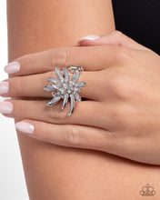 Load image into Gallery viewer, Paparazzi Jewelry Ring Floral Faculty - White