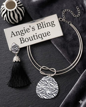 Load image into Gallery viewer, Paparazzi Jewelry Necklace Running Wild/Earrings Iconic Zebra