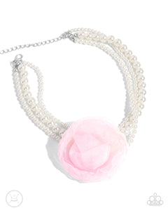 Paparazzi Jewelry Necklace Radiant Rosette - Pink