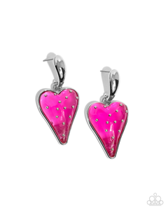 Paparazzi Jewelry Earrings Glossy Goodwill - Pink