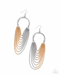 Paparazzi Jewelry Earrings Focused Fringe