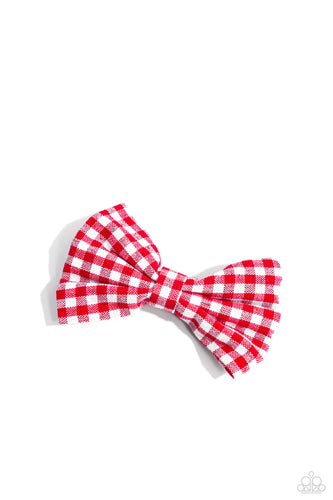 Paparazzi Lil Divas Gingham Grove - Red
