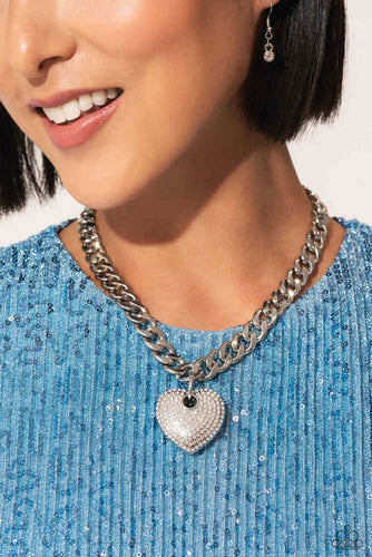 Paparazzi Jewelry Necklace Ardent Affection - White