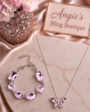 Load image into Gallery viewer, Paparazzi Jewelry Necklace Free-Flying Flutter - Pink