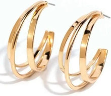Load image into Gallery viewer, Paparazzi Jewelry Earrings Curly Charisma Gold