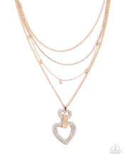 Load image into Gallery viewer, Paparazzi Jewelry Necklace  Comfortable Cupid - Gold