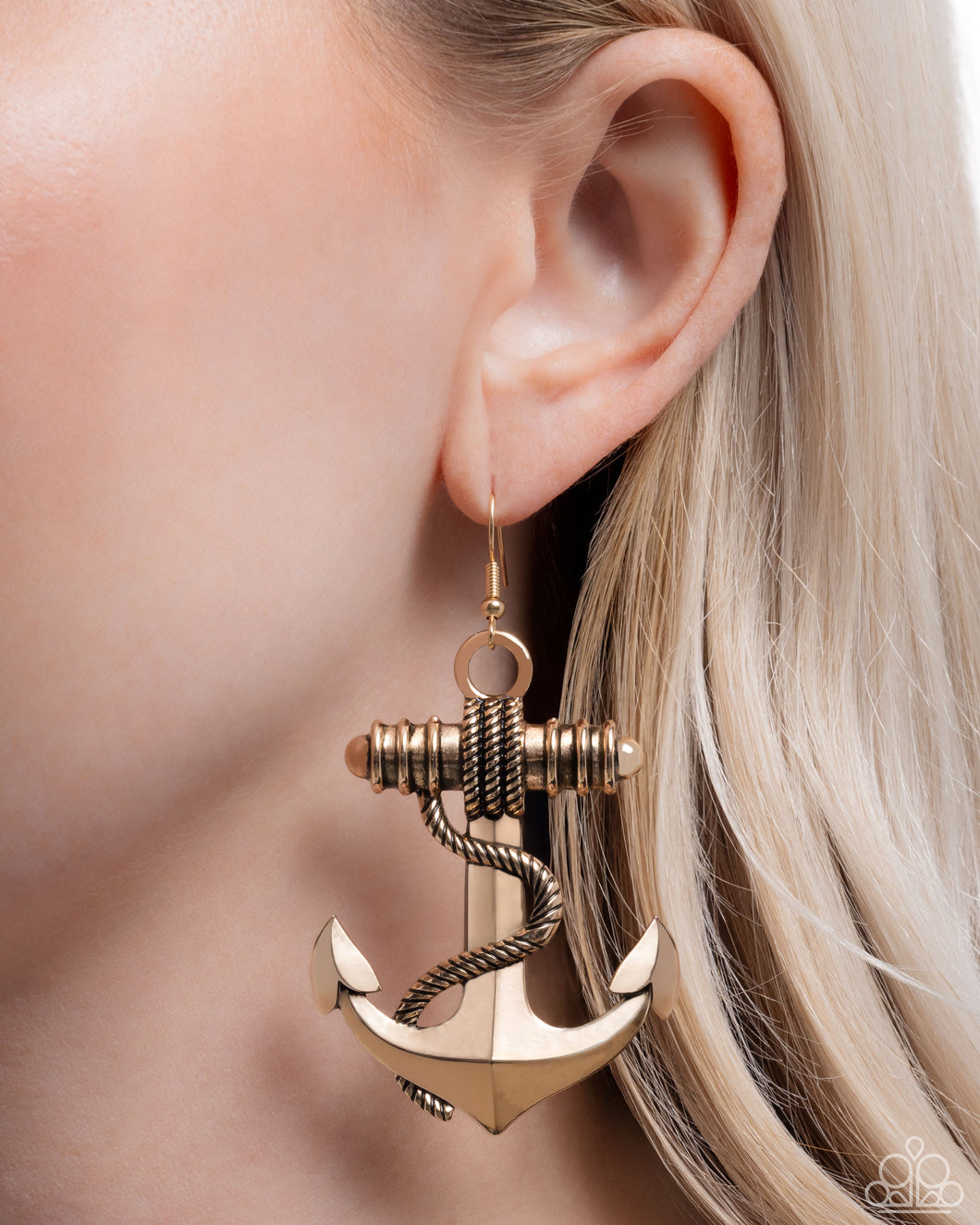 Paparazzi Jewelry Earrings Adorable Anchor