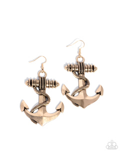 Paparazzi Jewelry Earrings Adorable Anchor