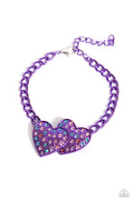 Load image into Gallery viewer, Paparazzi Jewelry Necklace Low-Key Lovestruck &amp; Lovestruck Lineup Bracelet - Purple