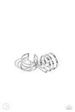 Load image into Gallery viewer, Paparazzi Jewelry Earrings Metro Mashup - Silver