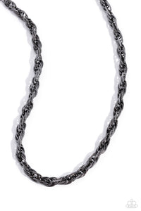 Paparazzi Jewelry Necklace Braided Ballad - Black