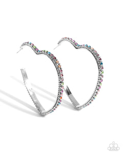 Paparazzi Jewelry Earrings Halftime Hearts - Multi