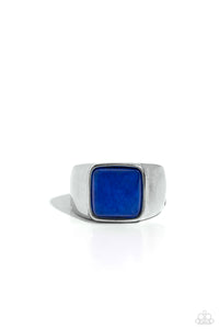 Paparazzi Jewelry Men Ring Earthy Envy - Blue