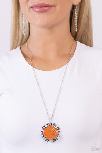 Paparazzi Jewelry Necklace Courting Courtside - Orange