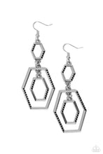 Load image into Gallery viewer, Paparazzi Jewelry Earrings Geometric Maven - Black