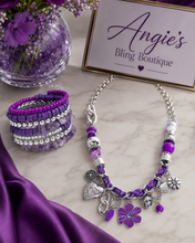 Load image into Gallery viewer, Paparazzi Jewelry Necklace Charmed I Am Sure - Purple