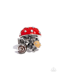 Paparazzi Jewelry Ring Timeless Toadstool - Red