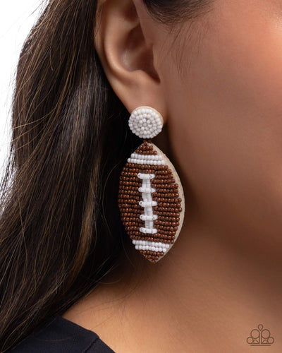 Paparazzi Jewelry Earrings Football Fan