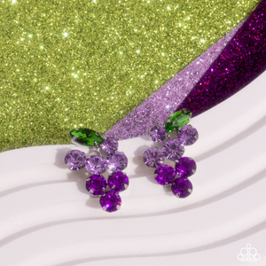 Paparazzi Jewelry Earrings Grapevine Grace - Purple