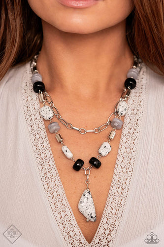 Paparazzi Jewelry Necklace Earrings High-End Habitat/High-End Hallmark- Black
