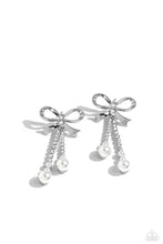Load image into Gallery viewer, Paparazzi Jewelry Earrings Bodacious Bow - White