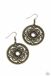 Paparazzi Jewelry Earrings Man-dala Meditation - Brass