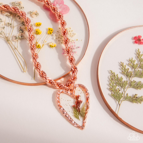 Paparazzi Jewelry Necklace Coming Around - Copper