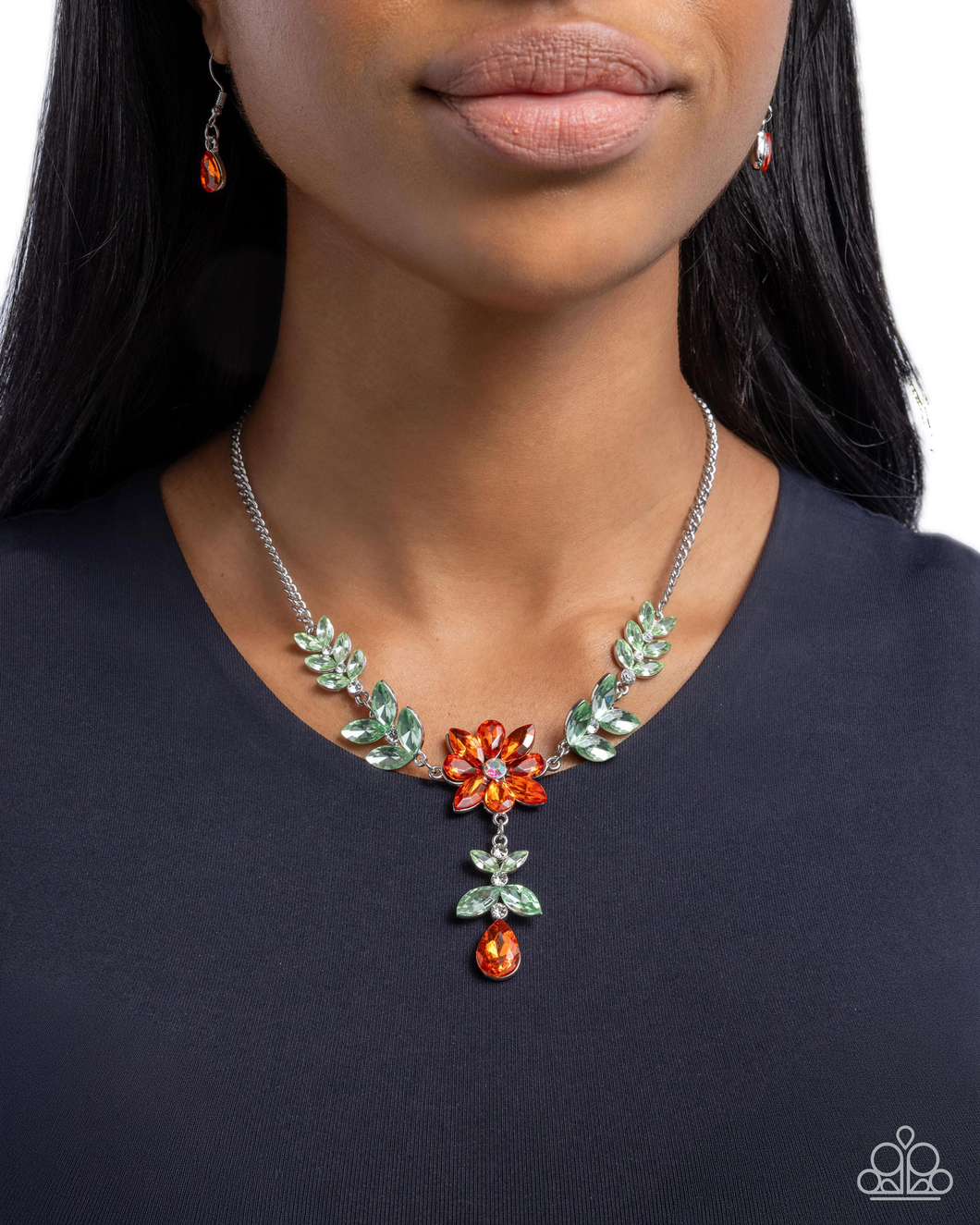 Paparazzi Jewelry Necklace Bouquet Backdrop - Orange