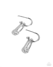 Load image into Gallery viewer, Paparazzi Jewelry Earrings Safety Pin Sentiment - White