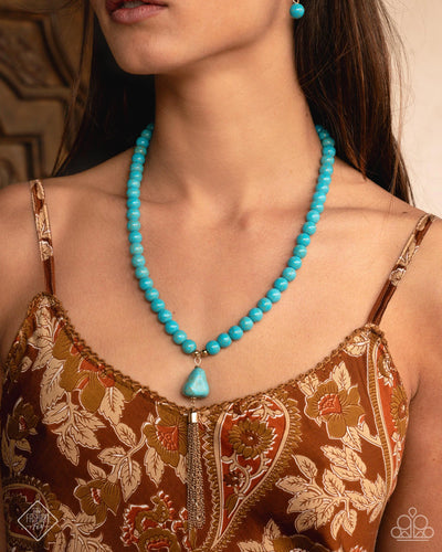 Paparazzi Jewelry Necklace Coachella Chic - Blue