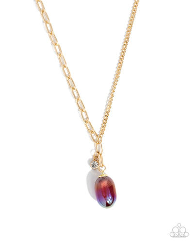 Paparazzi Jewelry Necklace Polished Passage - Red