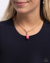 Load image into Gallery viewer, Paparazzi Jewelry Necklace Polished Passage - Red