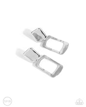 Load image into Gallery viewer, Paparazzi Jewelry Earrings STARE and Square - Silver