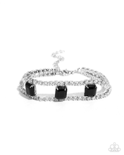 Load image into Gallery viewer, Paparazzi Jewelry Bracelet Embedded Elegance - Black