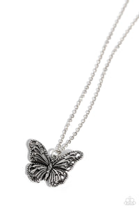 Paparazzi Jewelry Necklace Textured Talent - Silver
