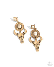 Load image into Gallery viewer, Paparazzi Jewelry Earrings Western Week - Gold