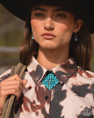 Paparazzi Jewelry Necklace Stony Strength - Blue