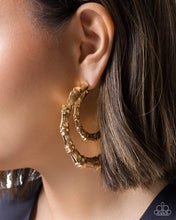 Load image into Gallery viewer, Paparazzi Jewelry Earrings Tabloid Tiers - Gold