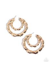 Load image into Gallery viewer, Paparazzi Jewelry Earrings Tabloid Tiers - Gold