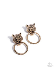 Load image into Gallery viewer, Paparazzi Jewelry Earrings Tangible Tiger