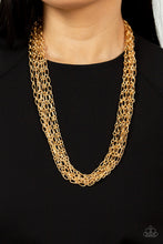Load image into Gallery viewer, Paparazzi Jewelry Necklace Dynamite Dynamo - Gold