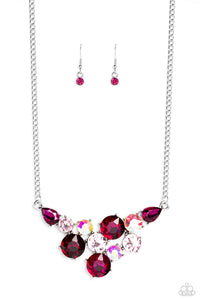 Paparazzi Jewelry Necklace Round Royalty - Pink