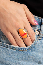 Load image into Gallery viewer, Paparazzi Jewelry Ring Never Say TIE DYE - Orange