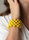 Paparazzi Jewelry Bracelet Tiki Tropicana - Yellow