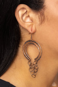 Paparazzi Jewelry Earrings Dont Go CHAINg-ing - Silver