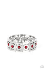 Load image into Gallery viewer, Paparazzi Jewelry Bracelet Stretch of Drama - Red