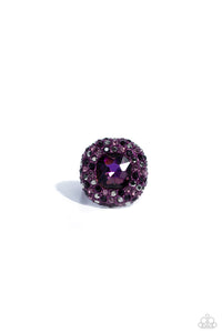 Paparazzi Jewelry Ring Glistening Grit - Purple