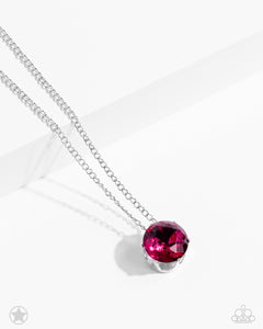 Paparazzi Jewelry Necklace What a Gem l/Just in TIMELESS - Pink