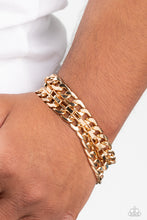 Load image into Gallery viewer, Paparazzi Jewelry Men Heavy Duty - Gold